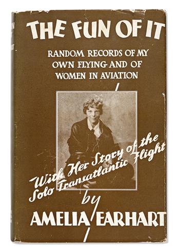 Earhart, Amelia (1897-1939) The Fun of It, Signed and Inscribed.